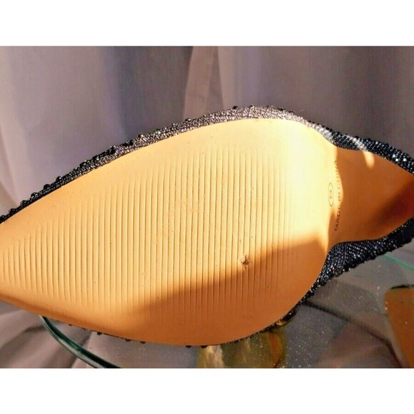 Silver Rhinestone Boots Womens Size 9 Glaze 4" Heel Pointed Toe - Picture 14 of 14